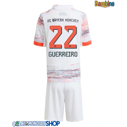 Maglie da calcio Bayern Munich Raphael Guerreiro #22 Seconda Maglia Bambino 2025-26 Manica Corta + Pantaloni corti)